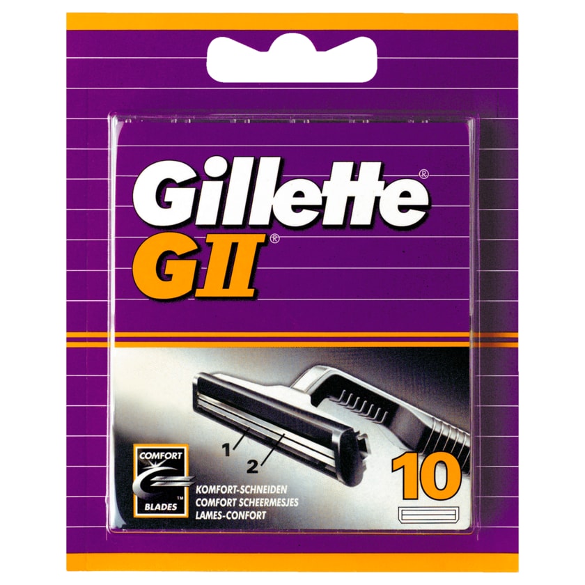 Gillette Klingen GII 10 Stück
